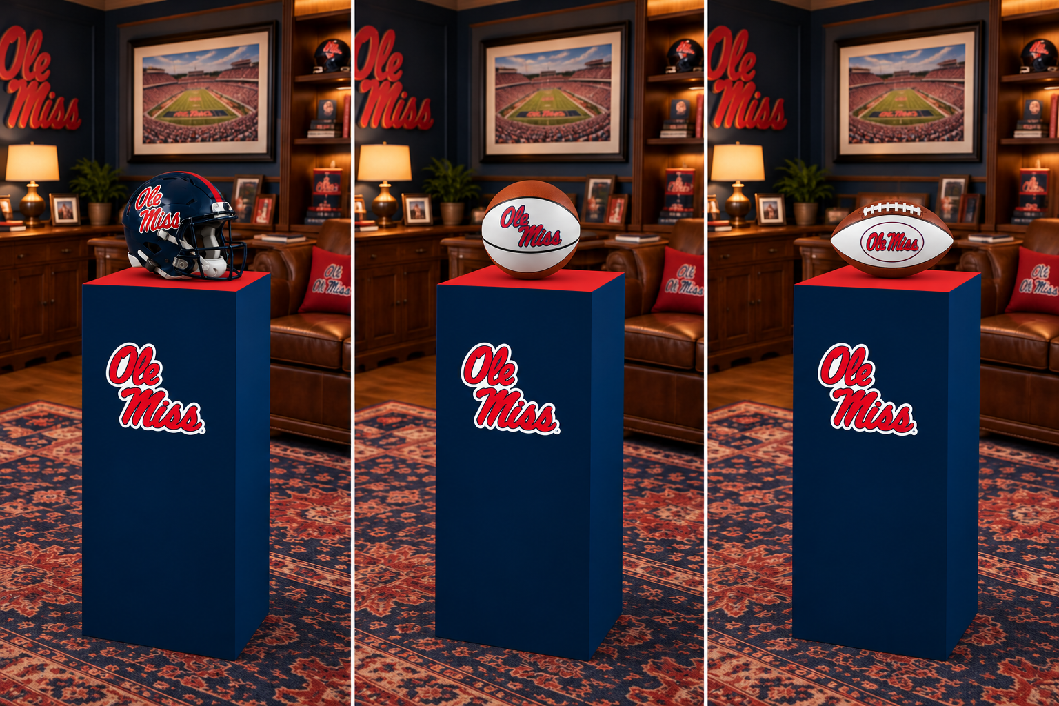 University of Mississippi Collegiate Display Pedestal - Image 5