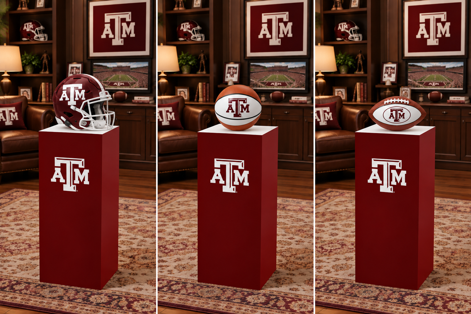 Texas A&M University Collegiate Display Pedestal - Image 5