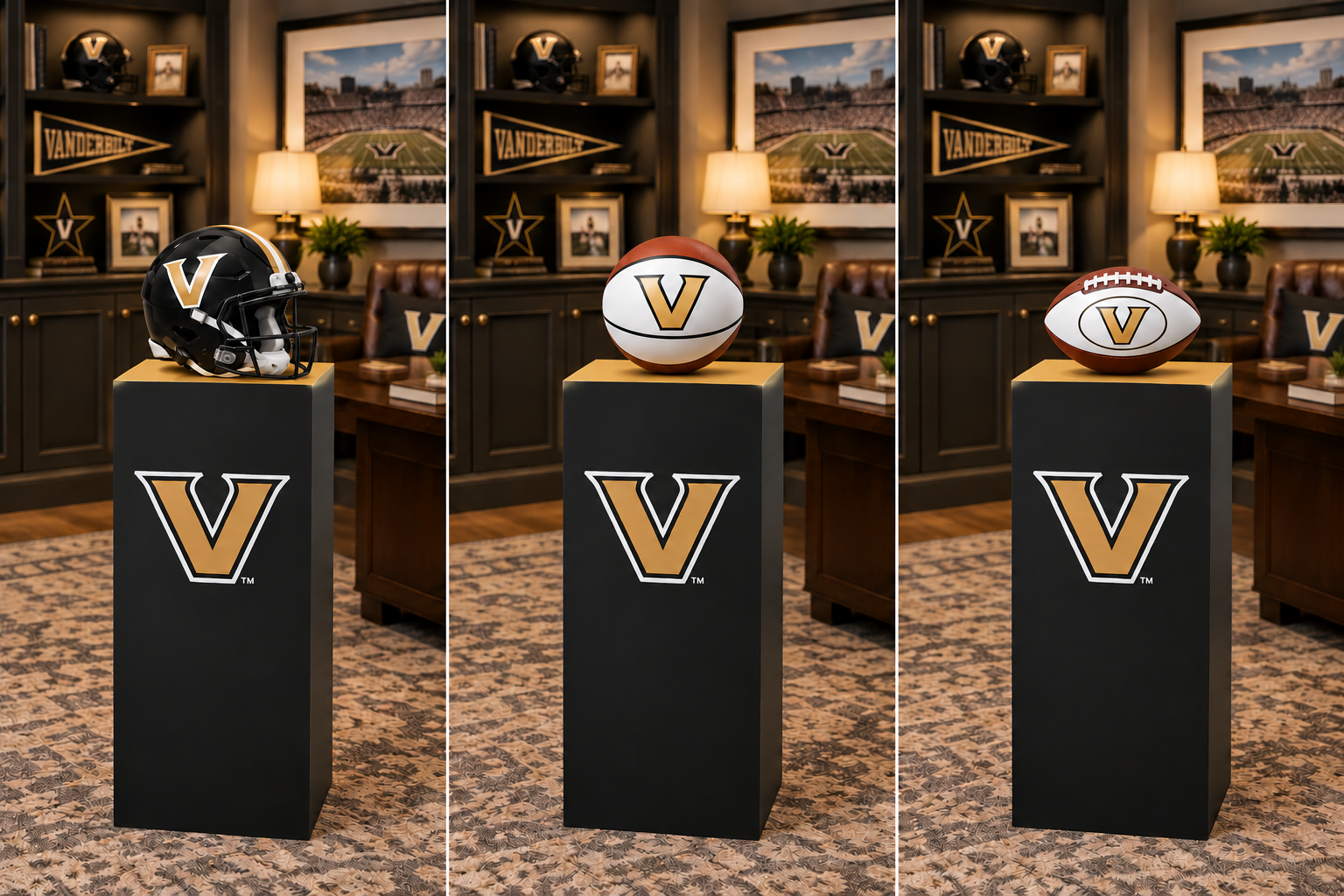 Vanderbilt University Collegiate Display Pedestal - Image 5