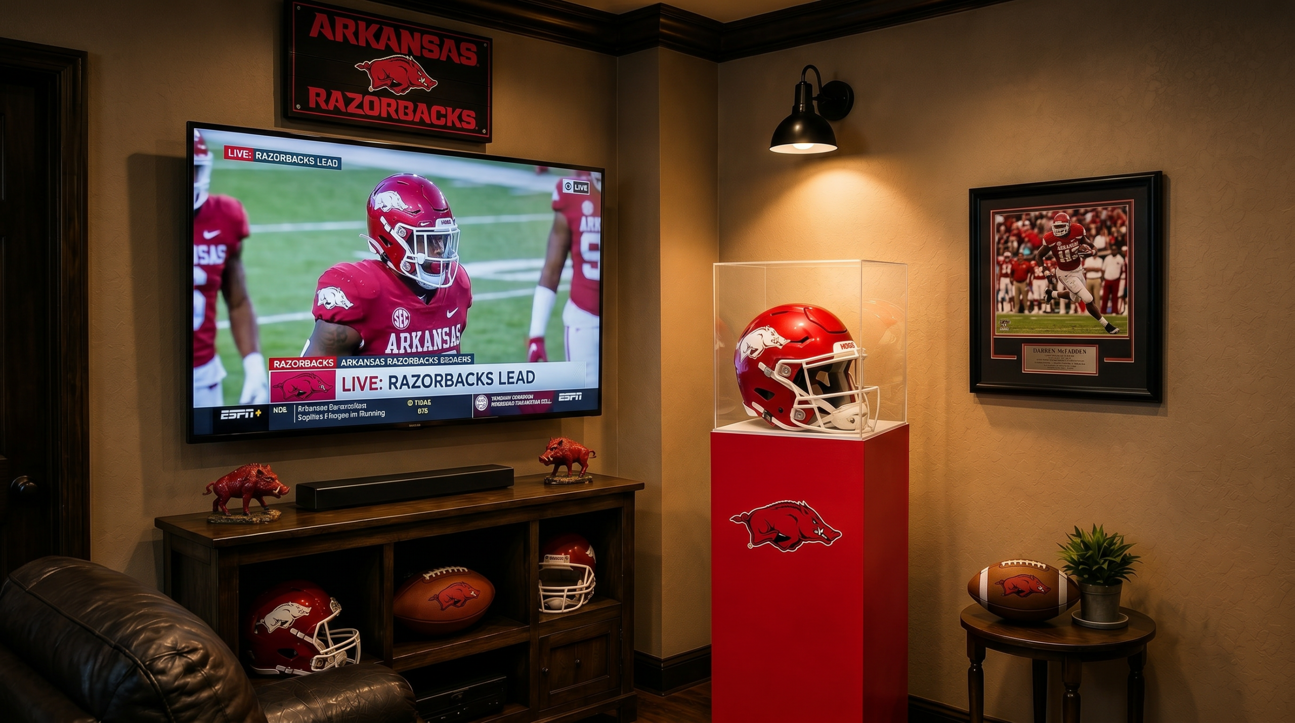 University of Arkansas Collegiate Display Pedestal - Image 5