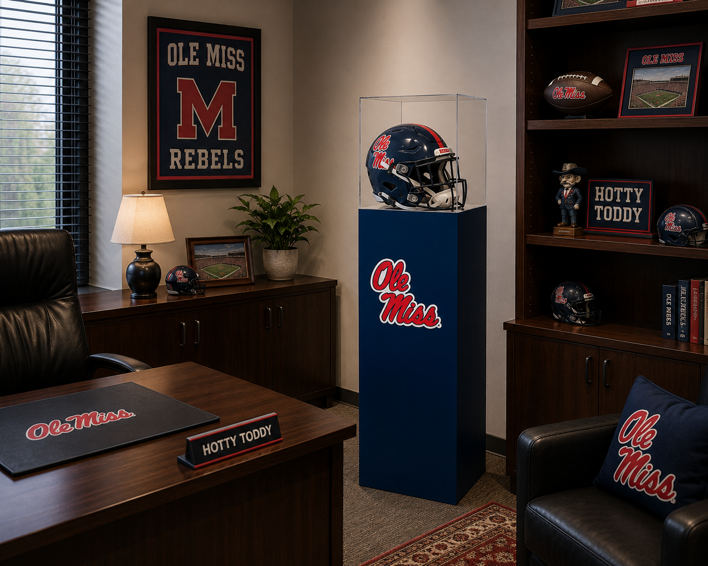 University of Mississippi Collegiate Display Pedestal - Image 7