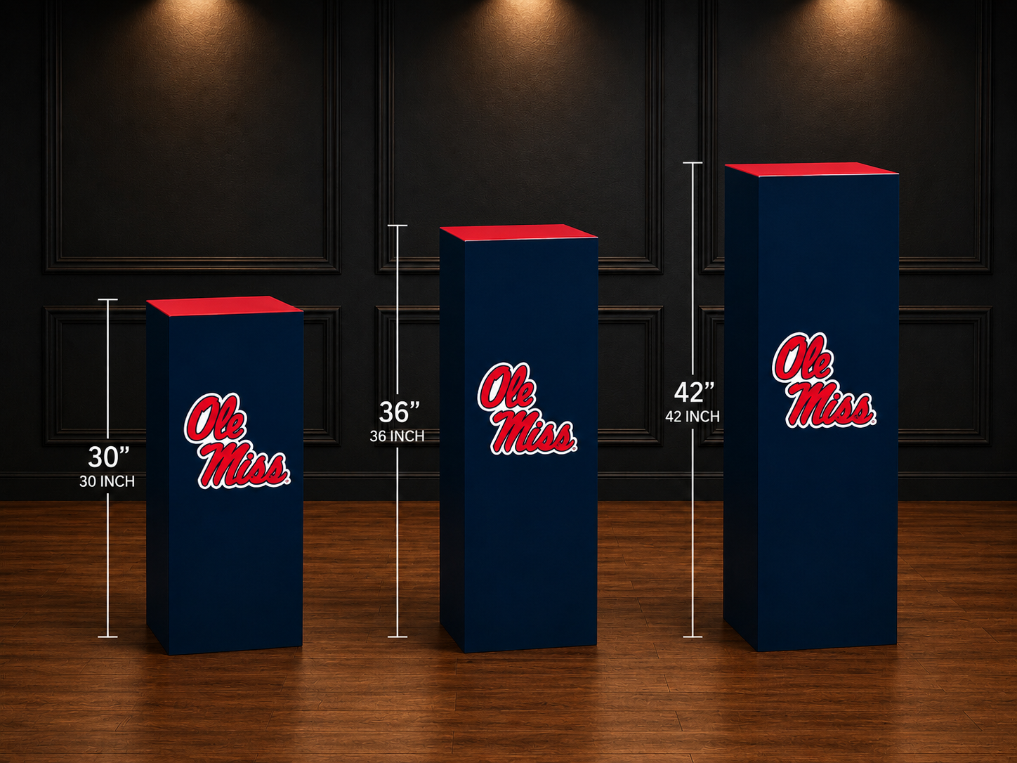 University of Mississippi Collegiate Display Pedestal - Image 4