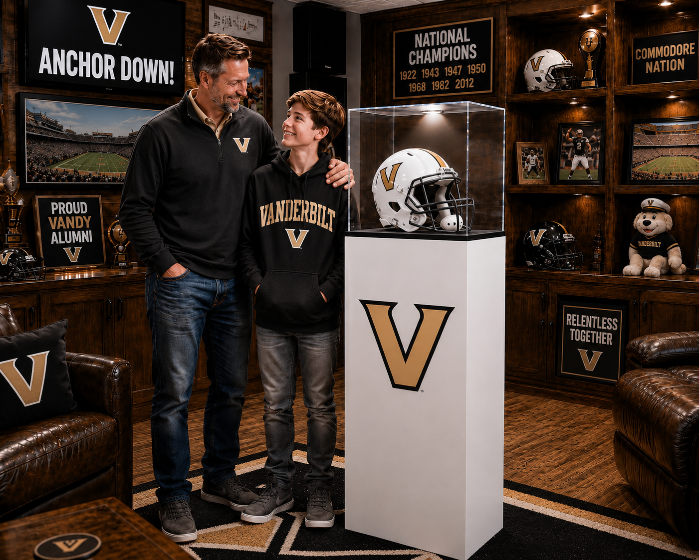 Vanderbilt University Collegiate Display Pedestal - Image 6